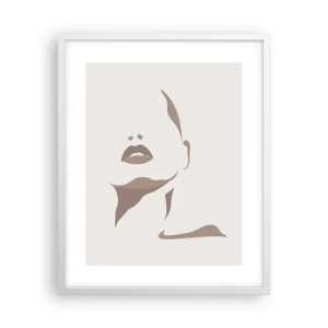 Poster in white frmae - Created with Light and Shadow - 40x50 cm