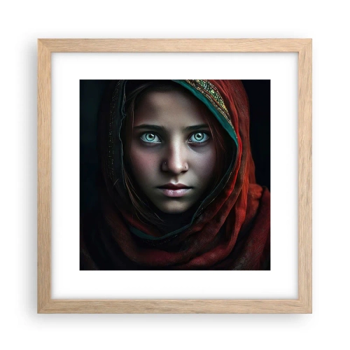 Poster in light oak frame - Eastern Princess - 30x30 cm