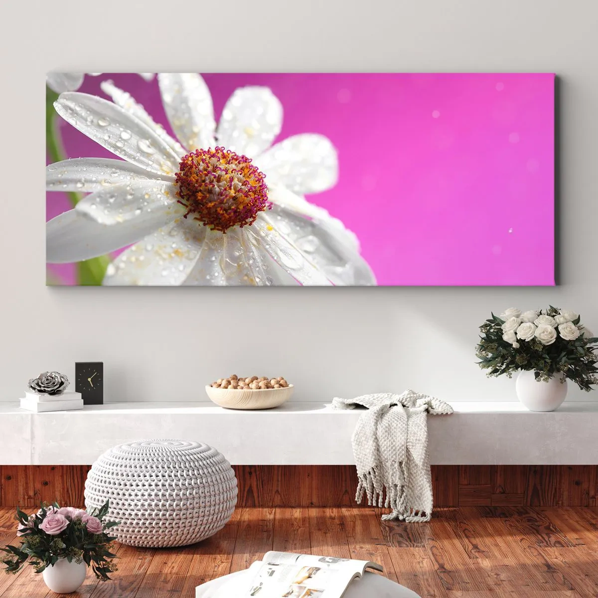 Canvas picture - Modest in Its Beauty - 90x30 cm