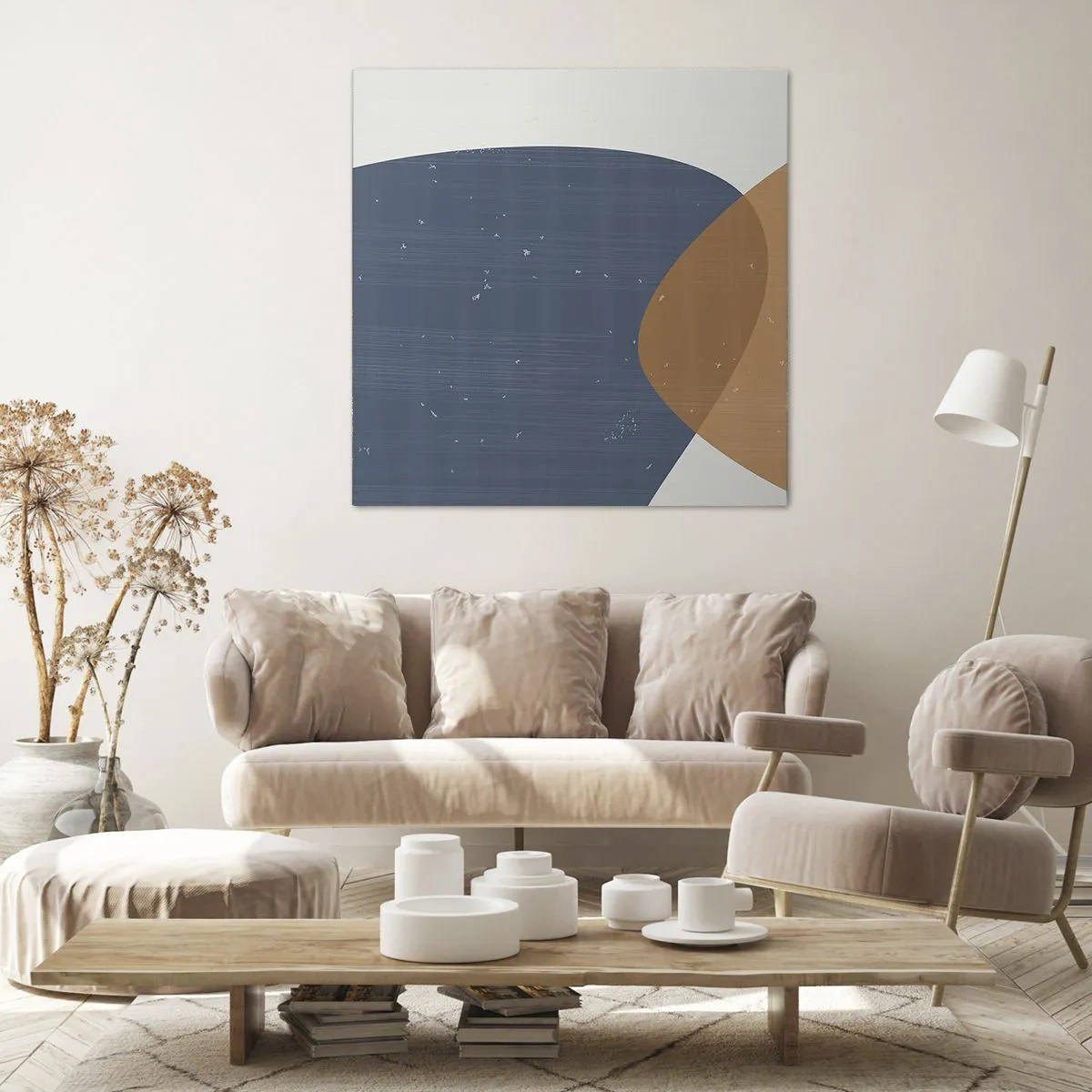 Canvas picture - Ovals and Intersections - 50x50 cm