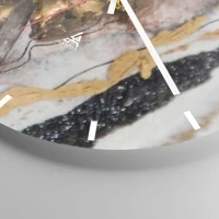 Clock face with lines