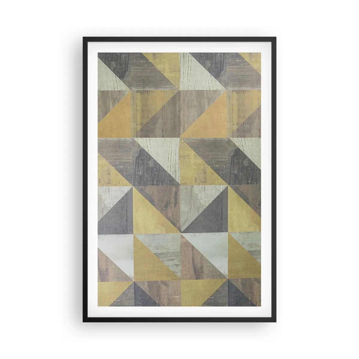 Poster in black frame - The Art. of Triangles - 61x91 cm