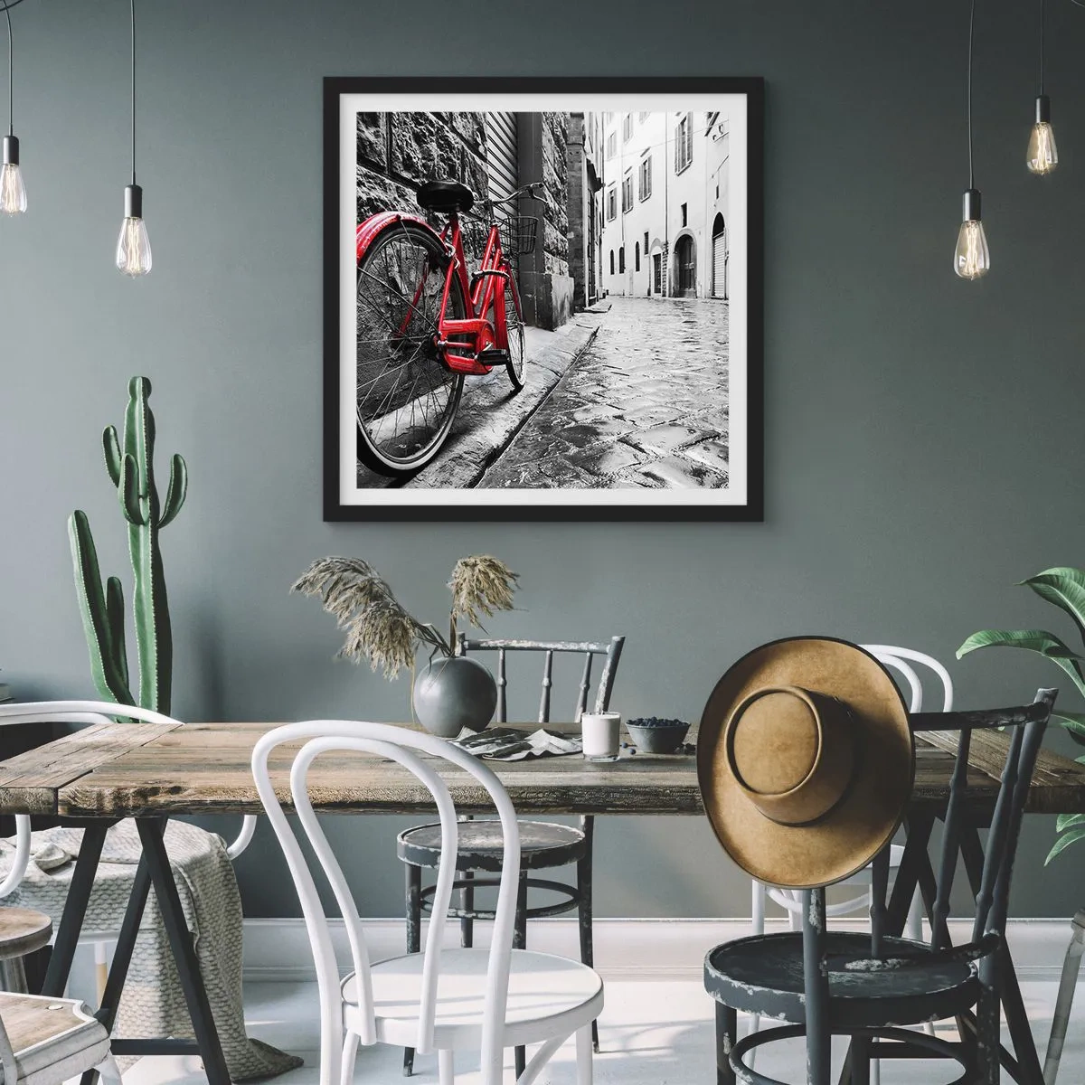 Poster in black frame - Real Beauty Does Not Age - 40x40 cm