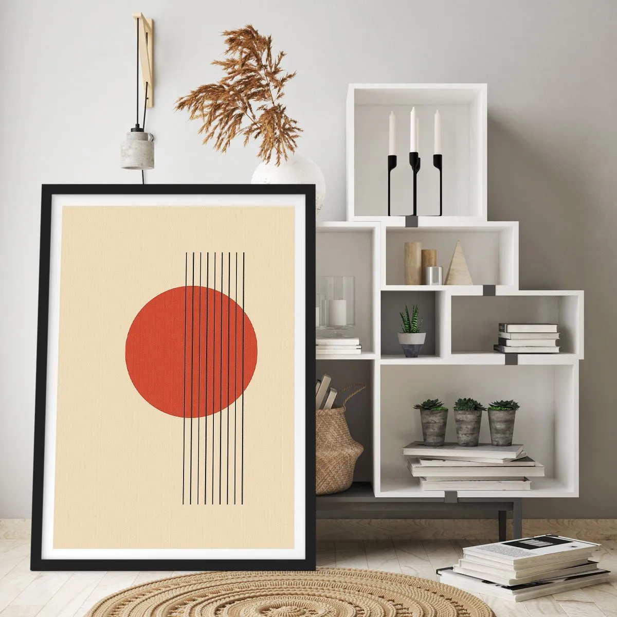 Poster in black frame - Around and Beoynd - 70x100 cm