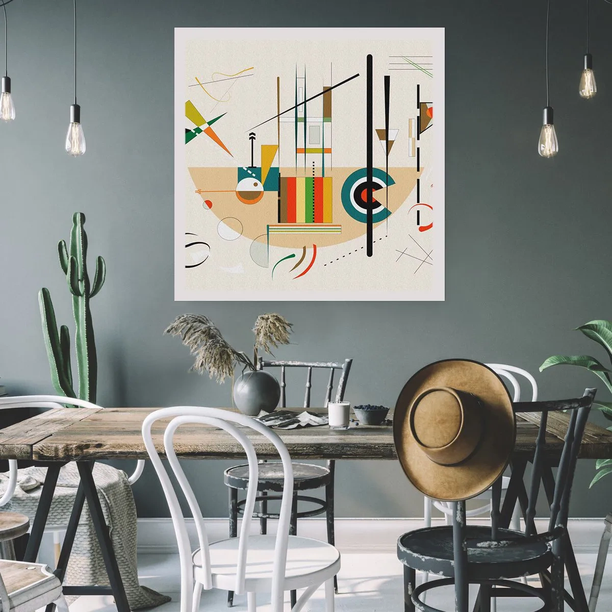 Poster - And the World Laughs - 30x30 cm