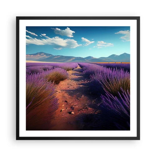 Poster in black frame - Fragrant Fields - 60x60 cm
