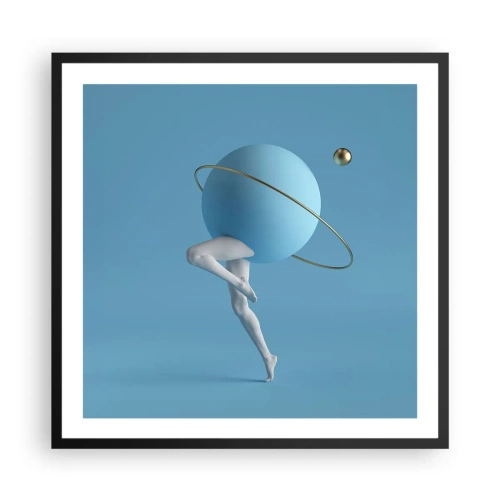 Poster in black frame - And Planets Are Going Crazy - 60x60 cm