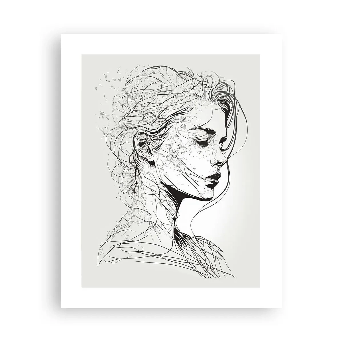 Poster - Portrait in Thoughts - 40x50 cm