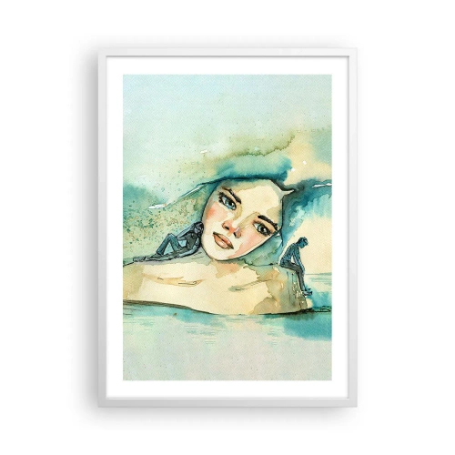 Poster in white frmae - Am I Blue? - 50x70 cm