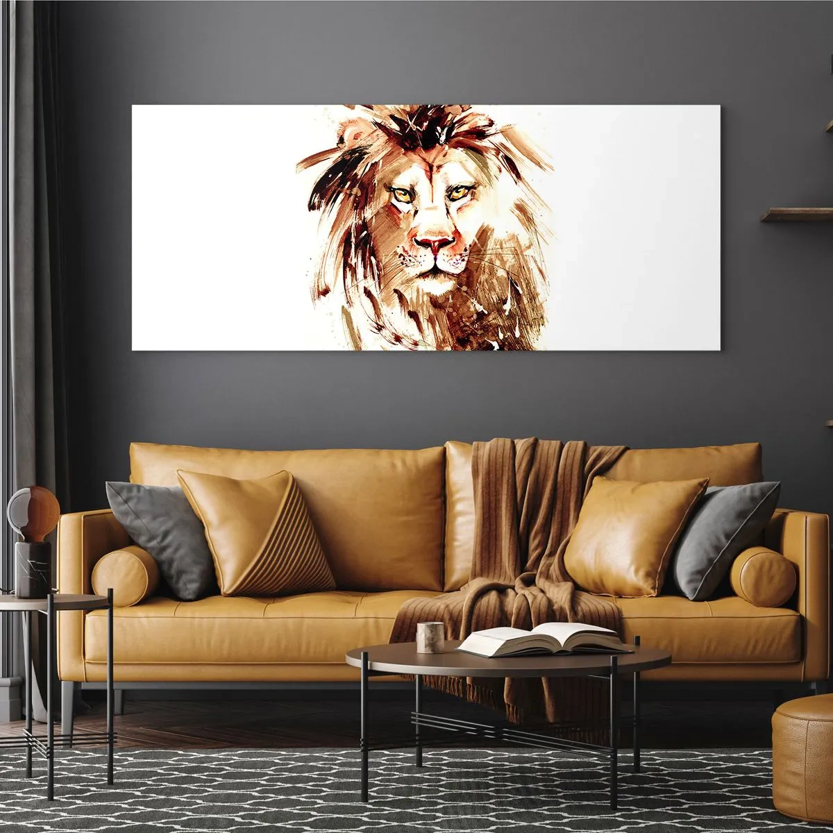 Glass picture - Strength and Dignity - 140x50 cm