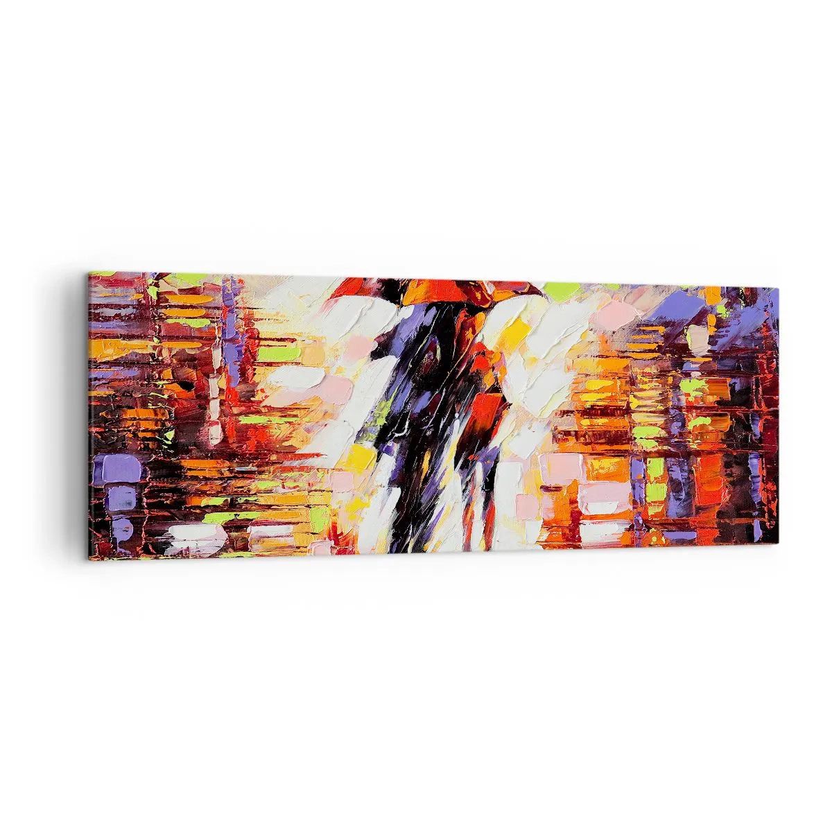Canvas picture - Together through Night and Rain - 140x50 cm