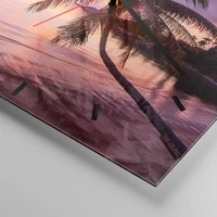 Clock face with lines