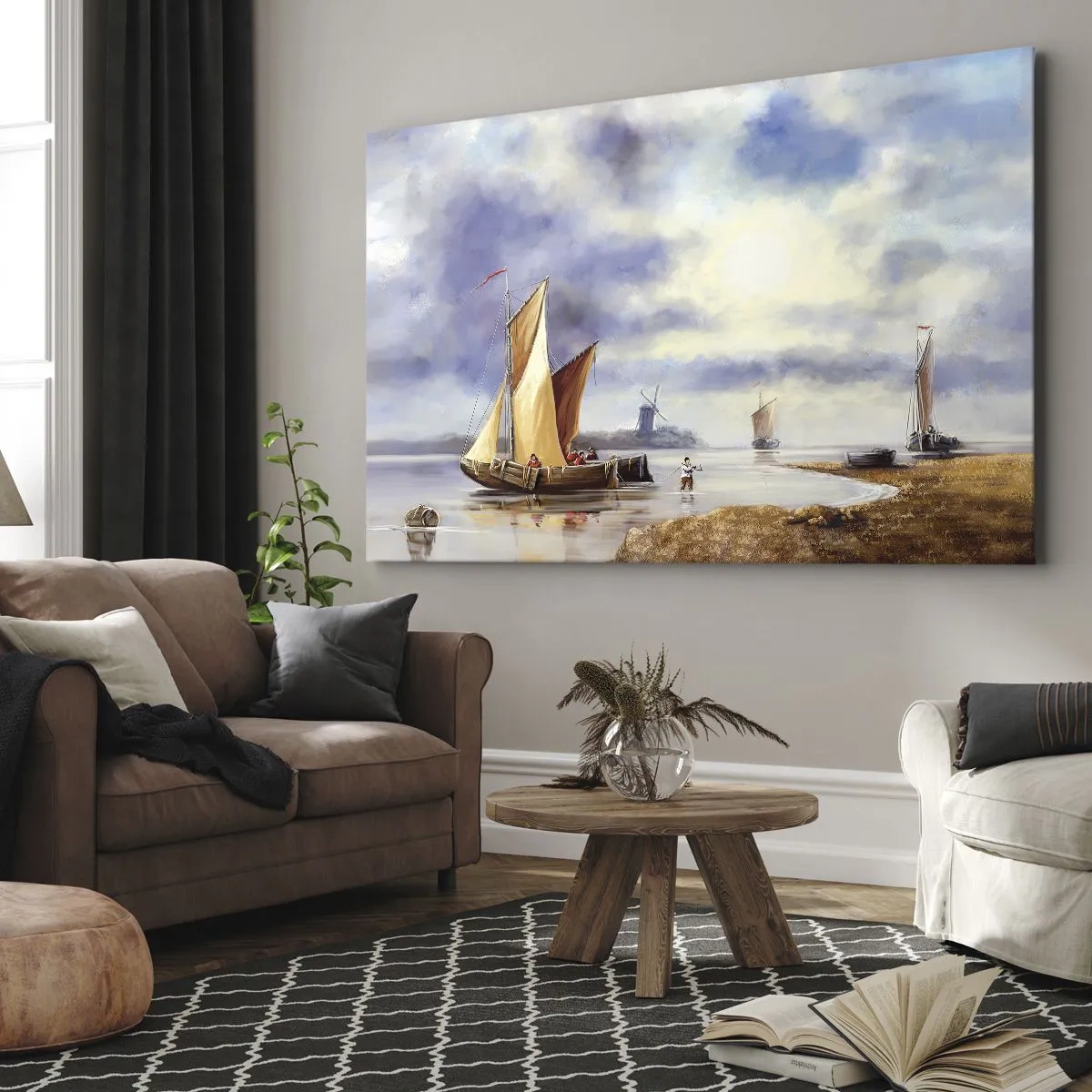 Canvas picture - Return of Sailors - 120x80 cm