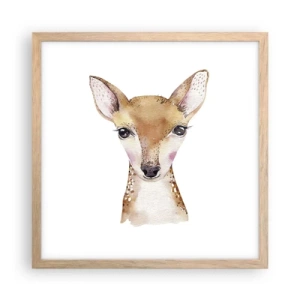 Poster in light oak frame - Nature of Innocence - 40x40 cm