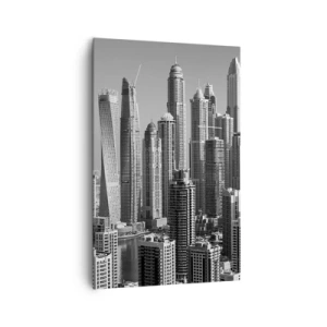 Canvas picture - City over a Desert - 80x120 cm