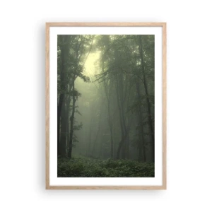 Poster in light oak frame - Before It Wakes Up - 50x70 cm