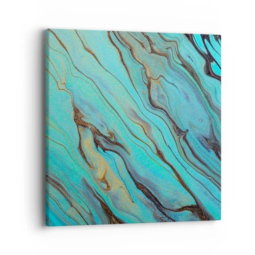 Canvas picture - Turquoise Tide - 40x40 cm