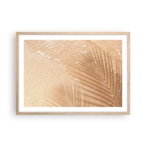 Poster in light oak frame - Shadow of a Hot Summer - 70x50 cm