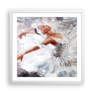 Poster in white frmae - Delicate and Light As a Tulle - 50x50 cm