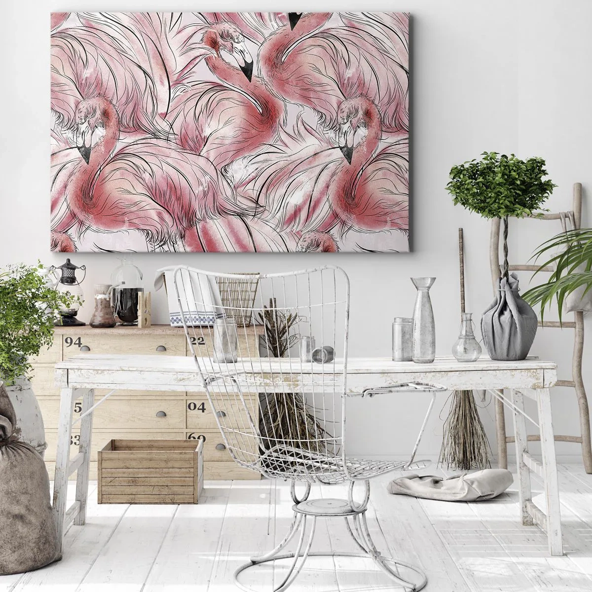 Canvas picture - Bird Corps de Ballet - 100x70 cm