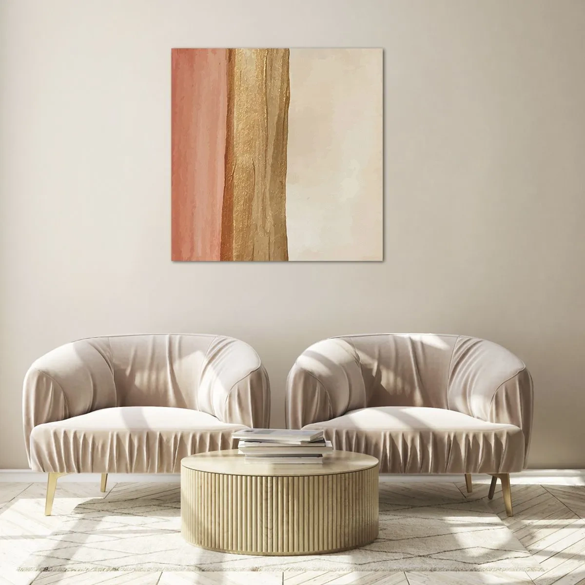 Glass picture - Vertical Composition - 40x40 cm