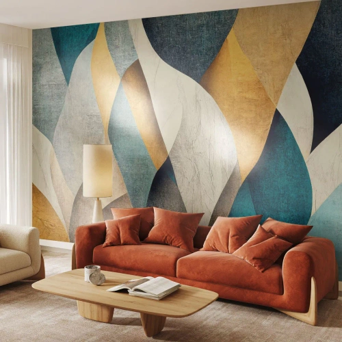 Photo Wallpaper Standard Eco - Rhythm and Undulation - Abstraction, Piece, Worn out - 500x350 cm