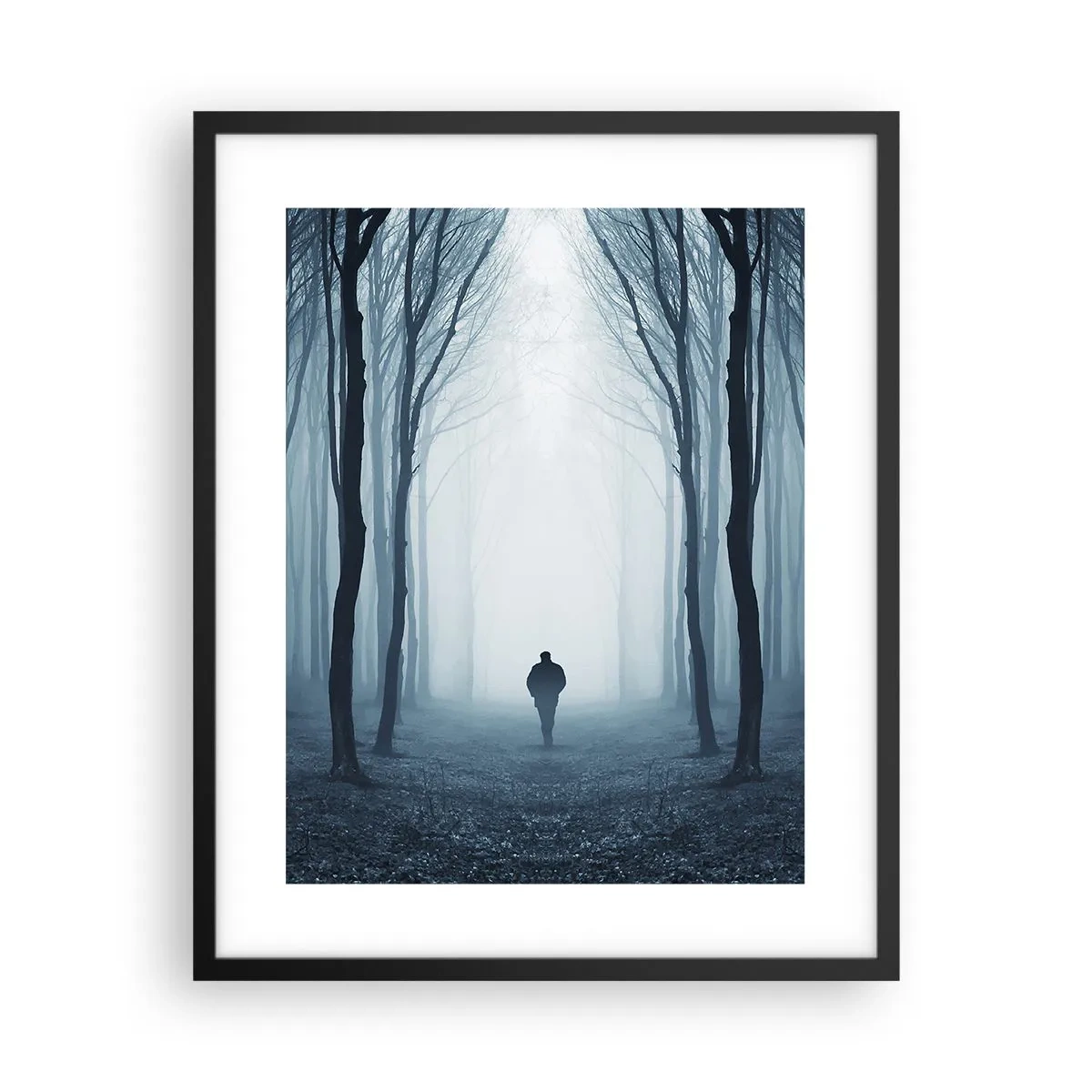 Poster in black frame - And Everything is Straight and Bright - 40x50 cm