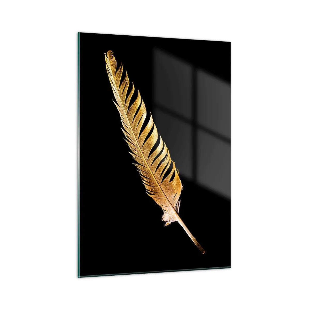 Glass picture - High-Class Feather - 50x70 cm