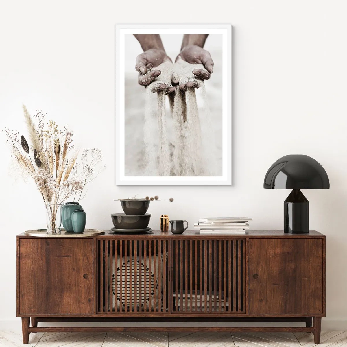 Poster in white frmae - With These Bare Hands - 61x91 cm