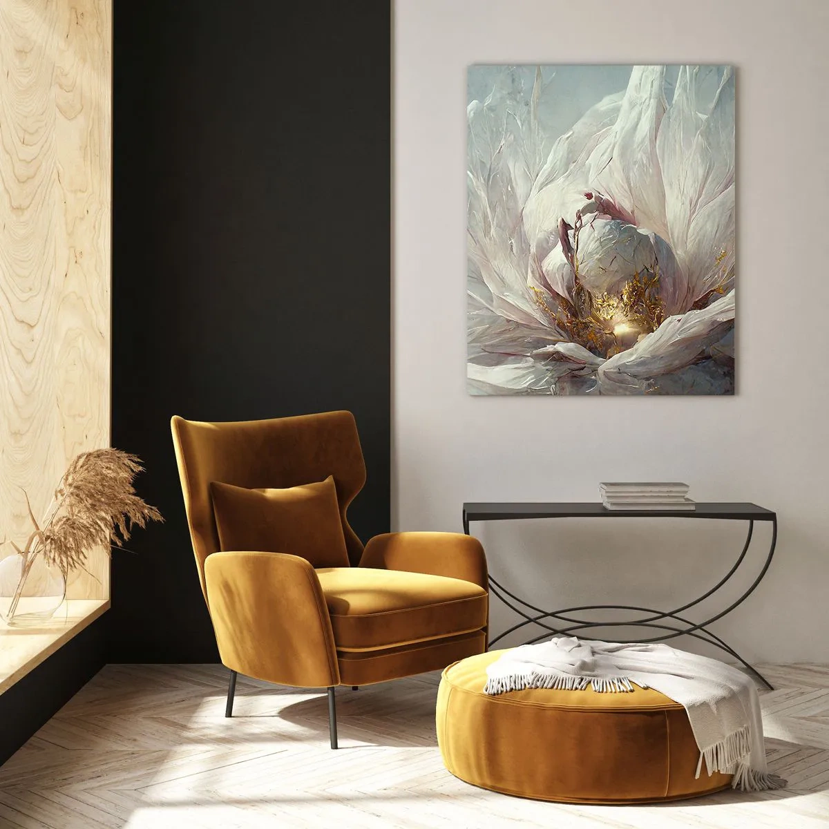 Glass picture - It Blooms Once Every Hunderd Years - 50x70 cm