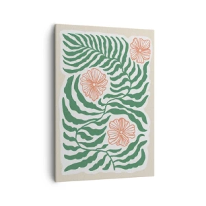 Canvas picture - Blossoming in Green - 50x70 cm