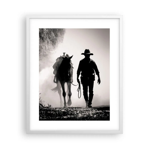 Poster in white frmae - Texan Morning - 40x50 cm