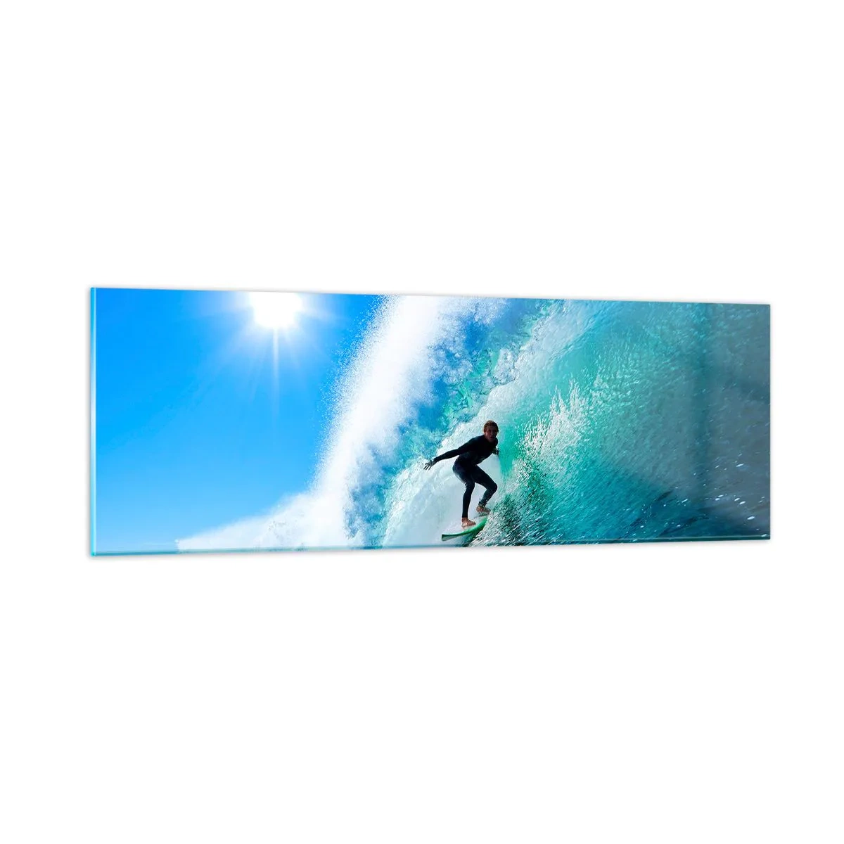 Glass picture - Across Great Blue - 90x30 cm