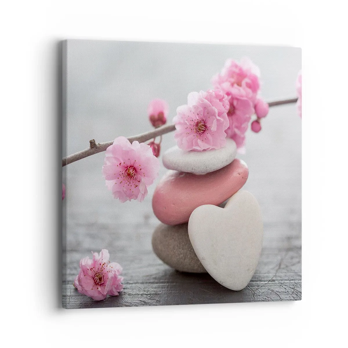Canvas picture - Bliss with Cherry Blossom - 40x40 cm