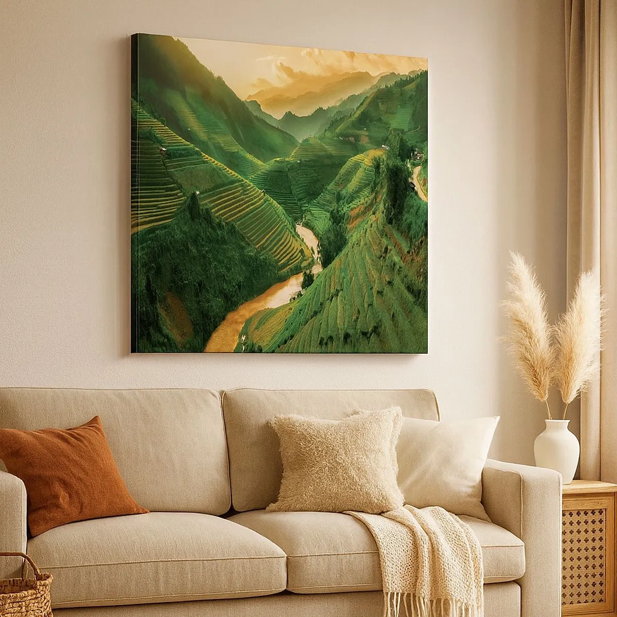 Canvas picture - Vietnamese Valley - 30x30 cm