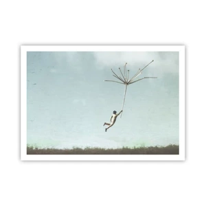 Poster - Kites, Dandelions, Wind - 100x70 cm