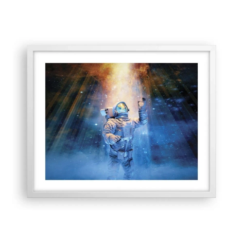 Poster in white frmae - Finally at the Destination - 50x40 cm