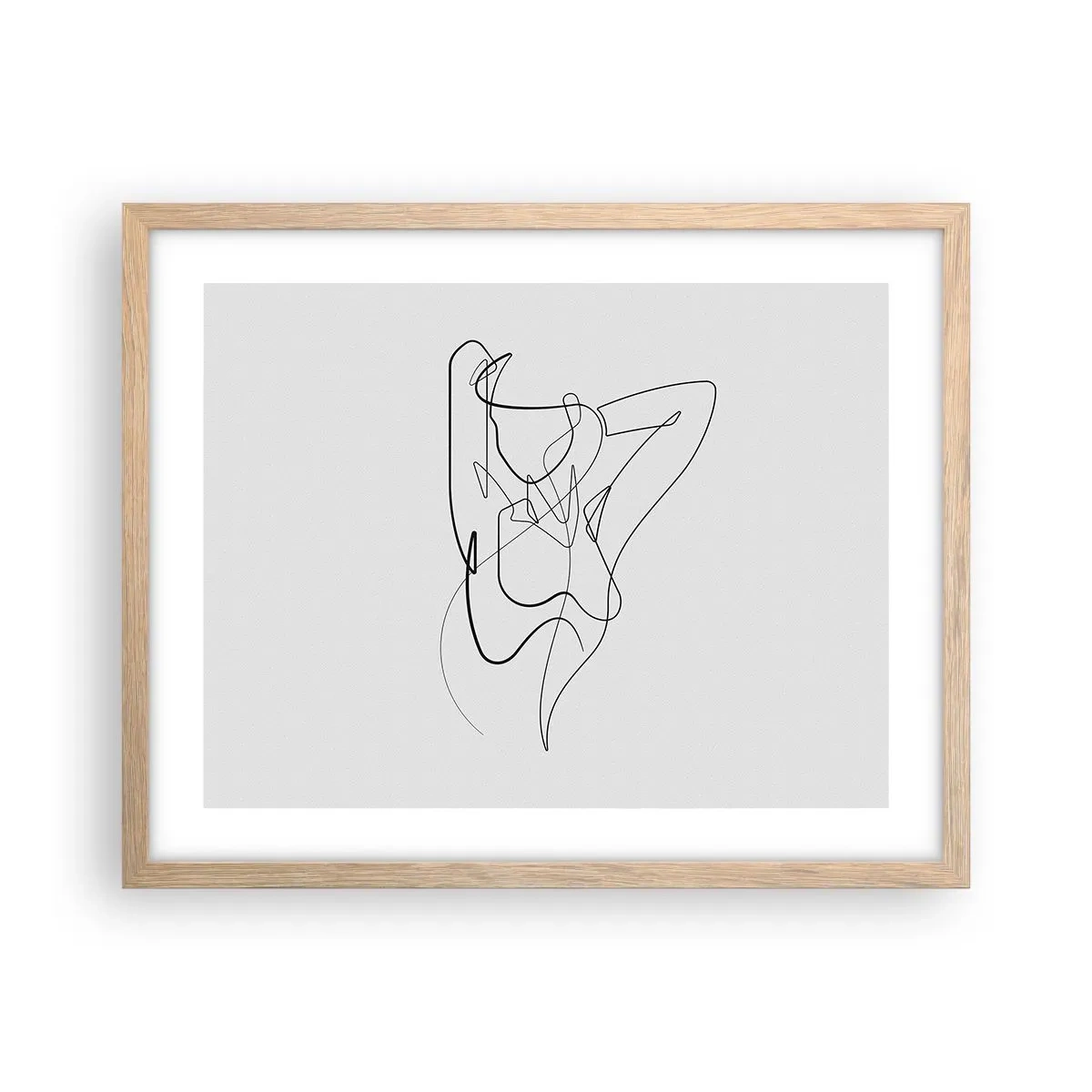 Poster in light oak frame - What You Are Really Like - 50x40 cm