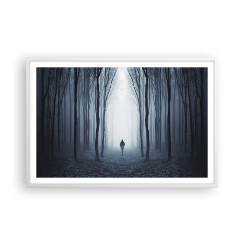 Poster in white frmae - And Everything is Straight and Bright - 91x61 cm