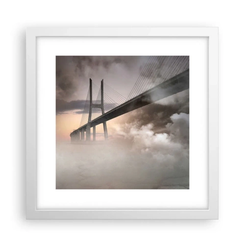 Poster in white frmae - By the River that Doesn't Exist - 30x30 cm