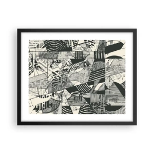 Poster in black frame - Dynamics of Contemporaneity - 50x40 cm