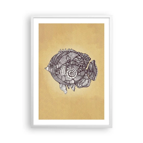 Poster in white frmae - From the Ocean of Ornaments - 50x70 cm