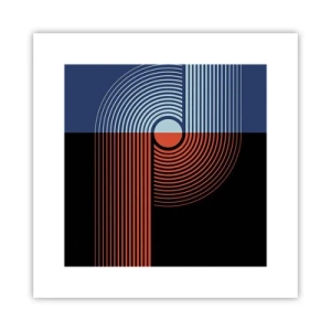 Poster - In a Geometrical Embrace - 30x30 cm