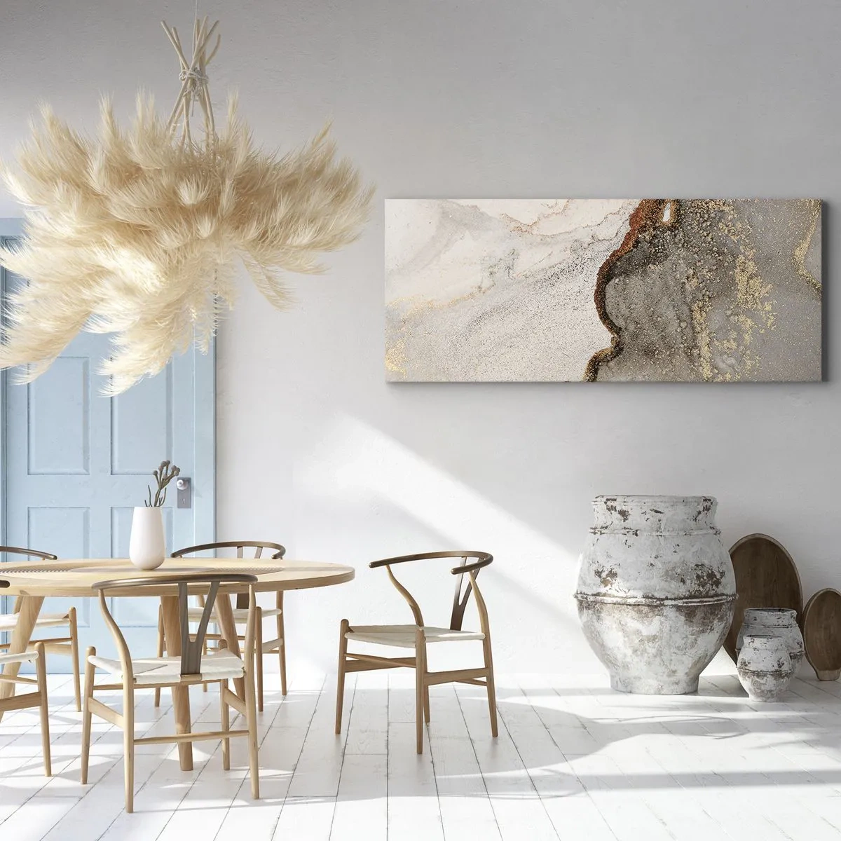Canvas picture - On the Border of Colours - 100x40 cm
