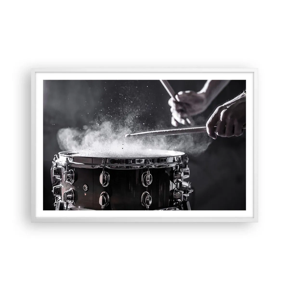 Poster in white frmae - Pulse of Music - 91x61 cm