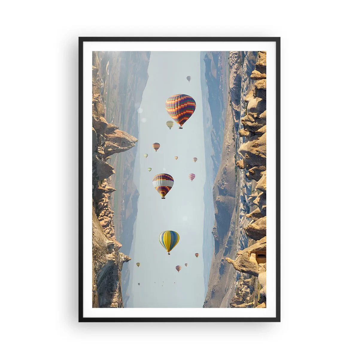 Poster in black frame - Here Everything Is Possible - 70x100 cm