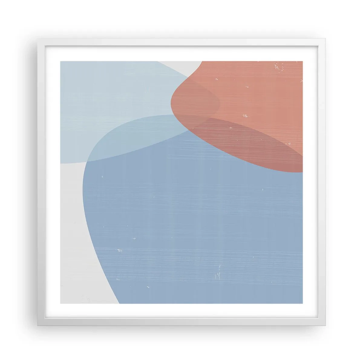 Poster in white frmae - Pastel Relations - 60x60 cm