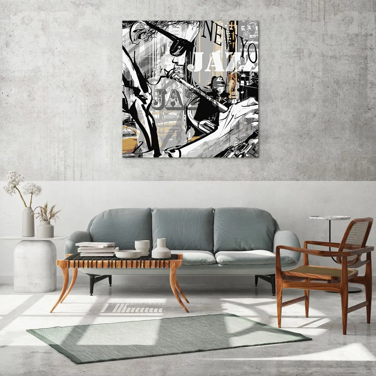 Glass picture - In the Rhythm of New York - 50x50 cm