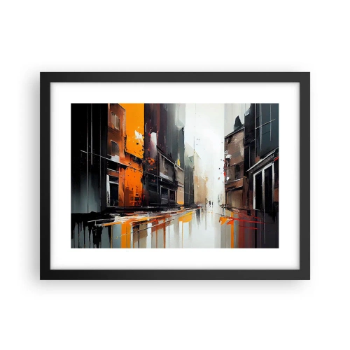 Poster in black frame - Rainy Day - 40x30 cm