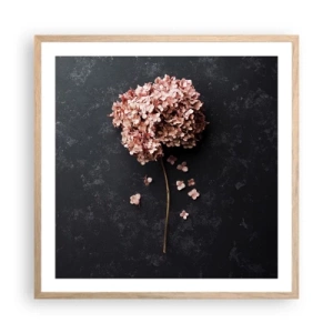 Poster in light oak frame - Trully Romantic Sign - 60x60 cm